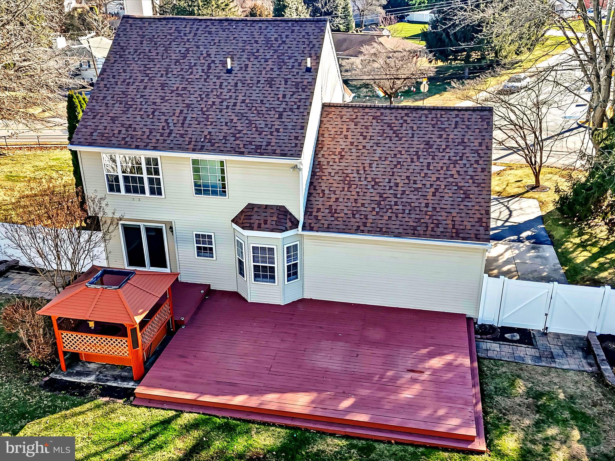2410 Larkin Road Upper Chichester, PA 19061 - Photo 7 of 50 an aerial view of a house with garden space and street view