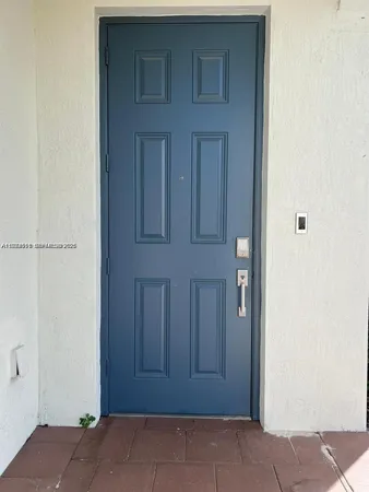 a view of front door