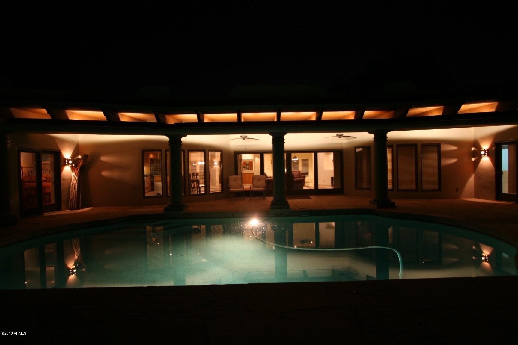 1206 North Riata Street Gilbert, AZ 85234 - Photo 9 of 34 night view pool