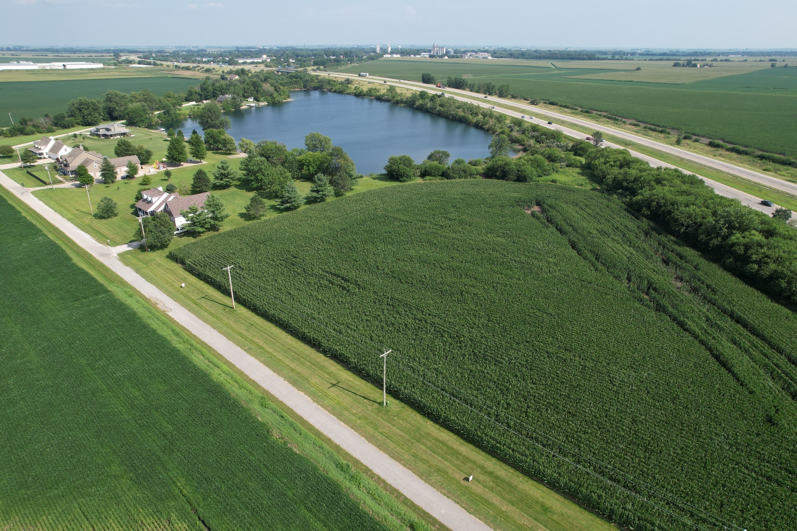 4 Moss Lake Road Farmer City, IL 61842 - Photo 5 of 12 a view of a city from a balcony