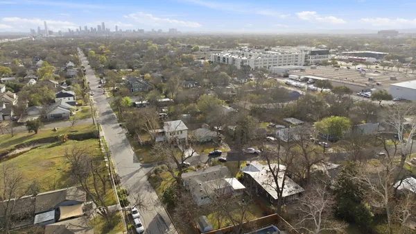 a view of city and mountain