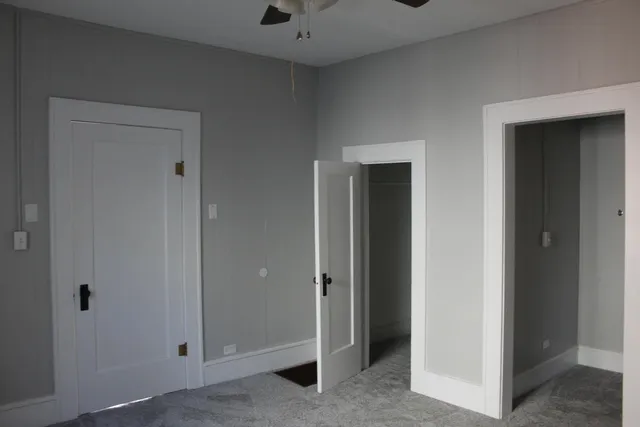 a view of a livingroom with a hallway