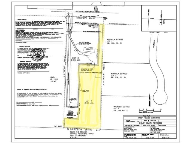 0 East Holmes Road Memphis, TN 38125 - Photo 2 of 6 Survey map / technical document