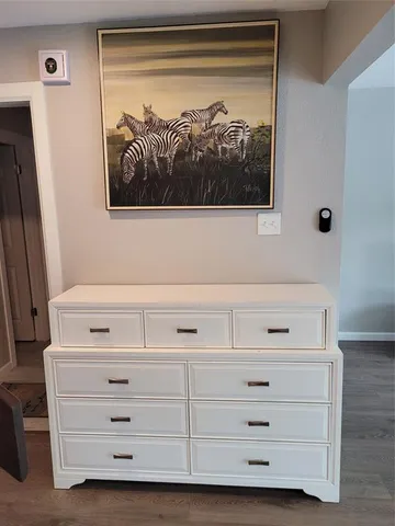 a close view of dresser