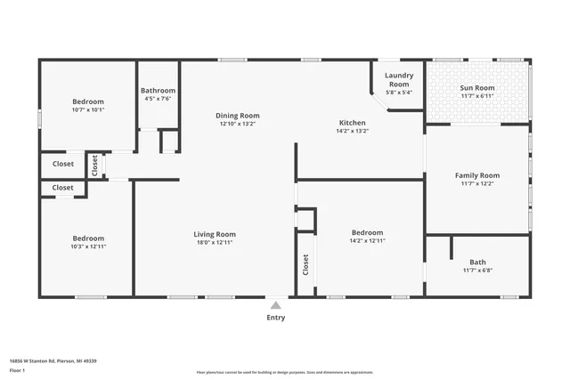 $250,000 | 16856 West Stanton Road, Trufant, MI 49347