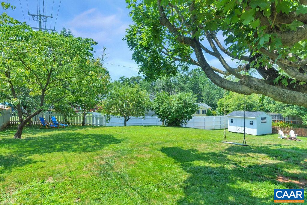 1500 Rugby Avenue Charlottesville, VA 22903 - Photo 49 of 50 a view of a backyard with a small cabin