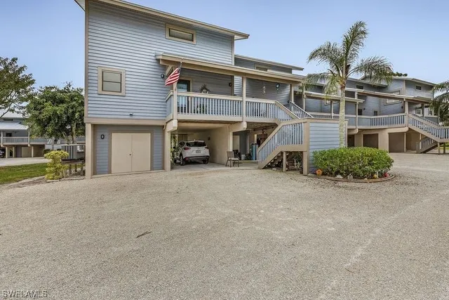 front view of a house with a street