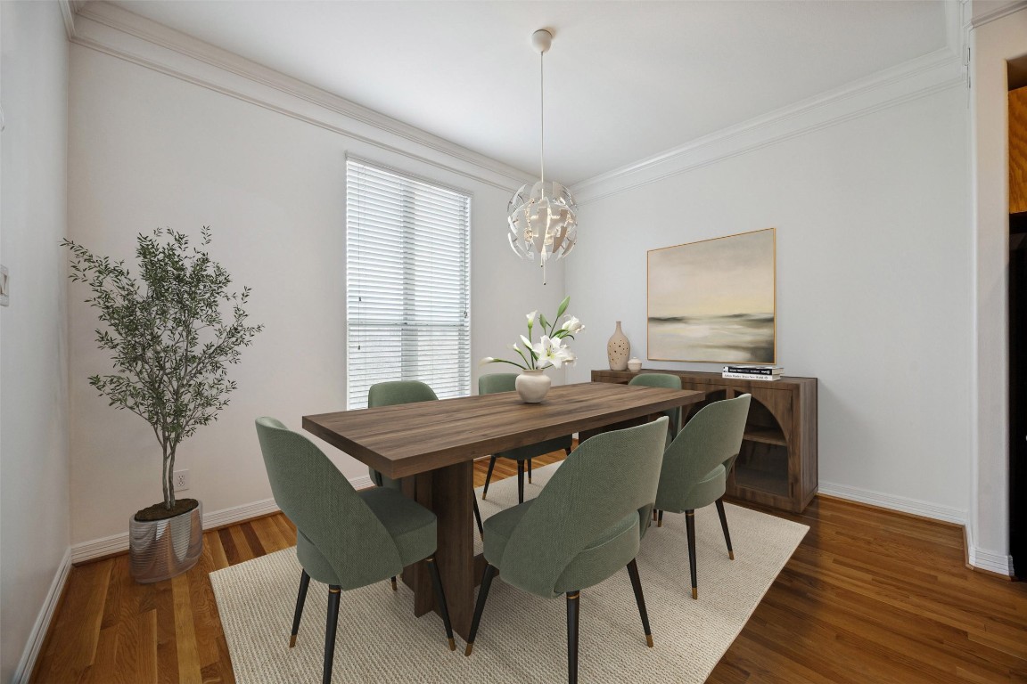 3322 Garden Crest Lane Houston, TX 77018 - Photo 11 of 31 Virtually staged dining room