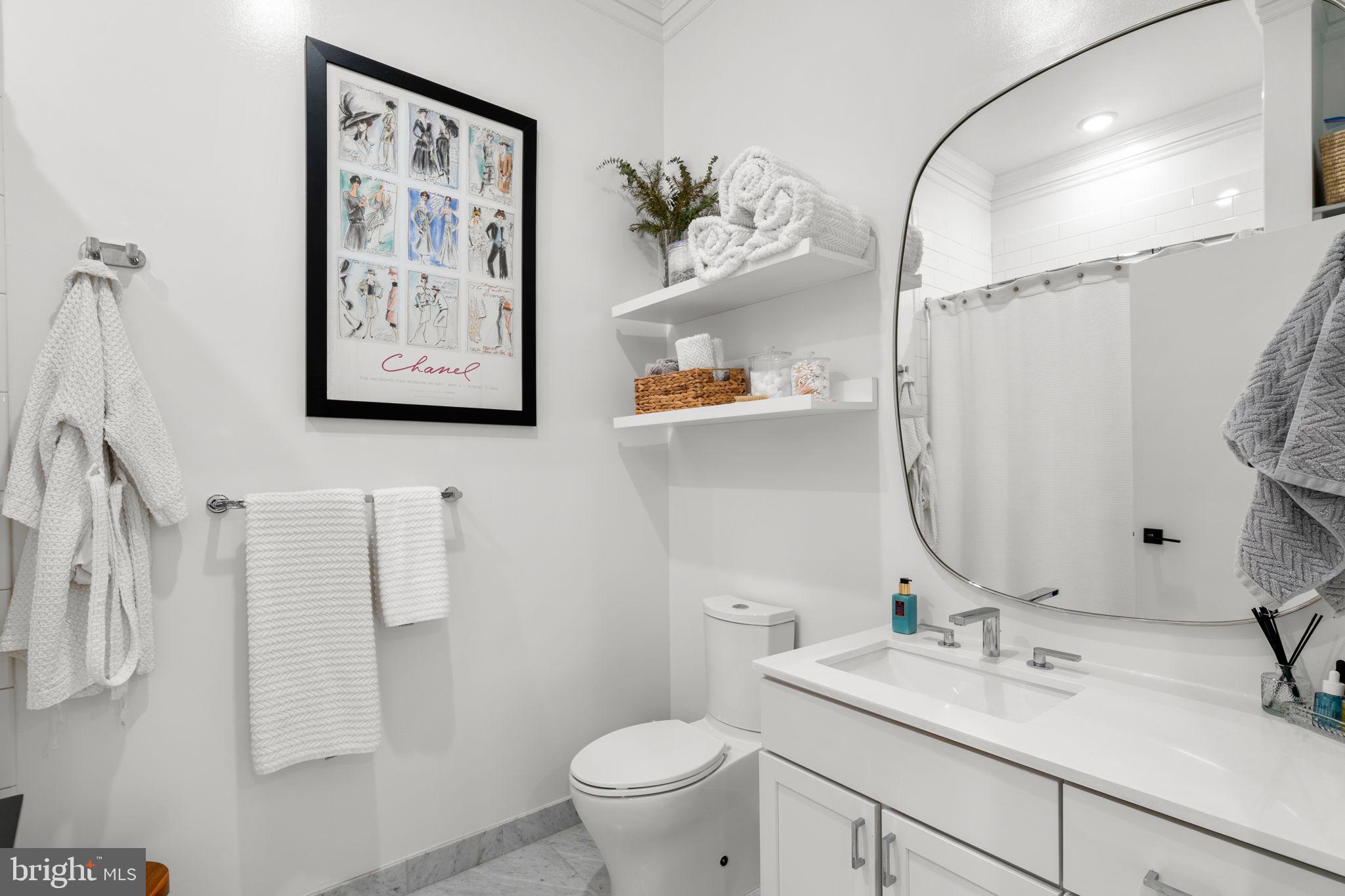 300 8th Street Northeast, Unit 102 Washington, DC 20002 - Photo 25 of 29 a bathroom with a sink and mirror with toilet