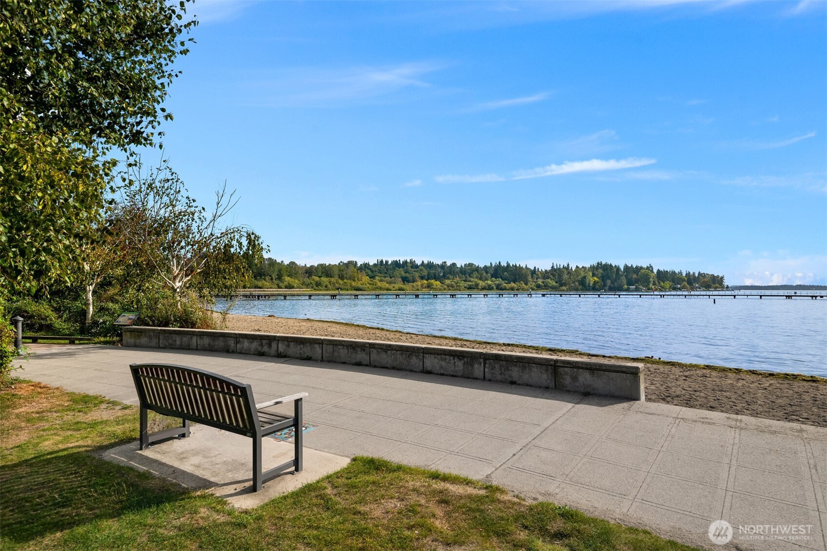 12014 98th Avenue Northeast, Unit 101 Kirkland, WA 98034 - Photo 7 of 33 a view of a lake with outdoor seating and lake