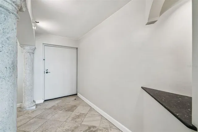 a view of a small space