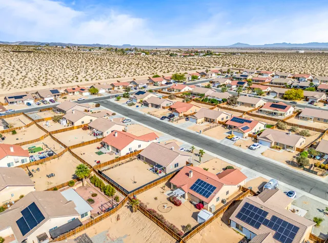 an aerial view of a city
