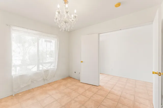 a view of a livingroom with a window