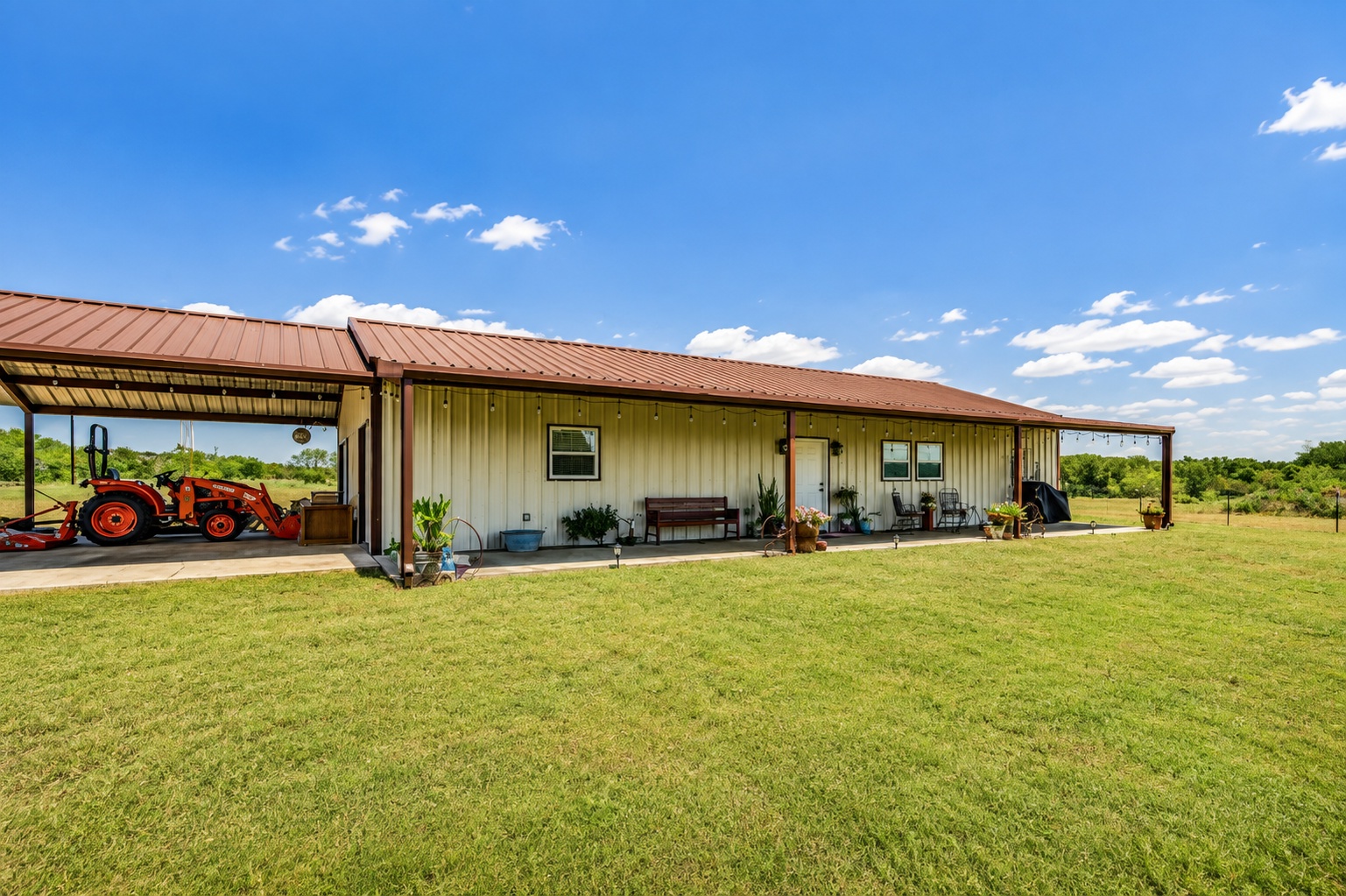 19892 Vilas Road Holland, TX 76534 - Photo 28 of 36 30 x 60 casita/shop with a 20 x 30 parking area
