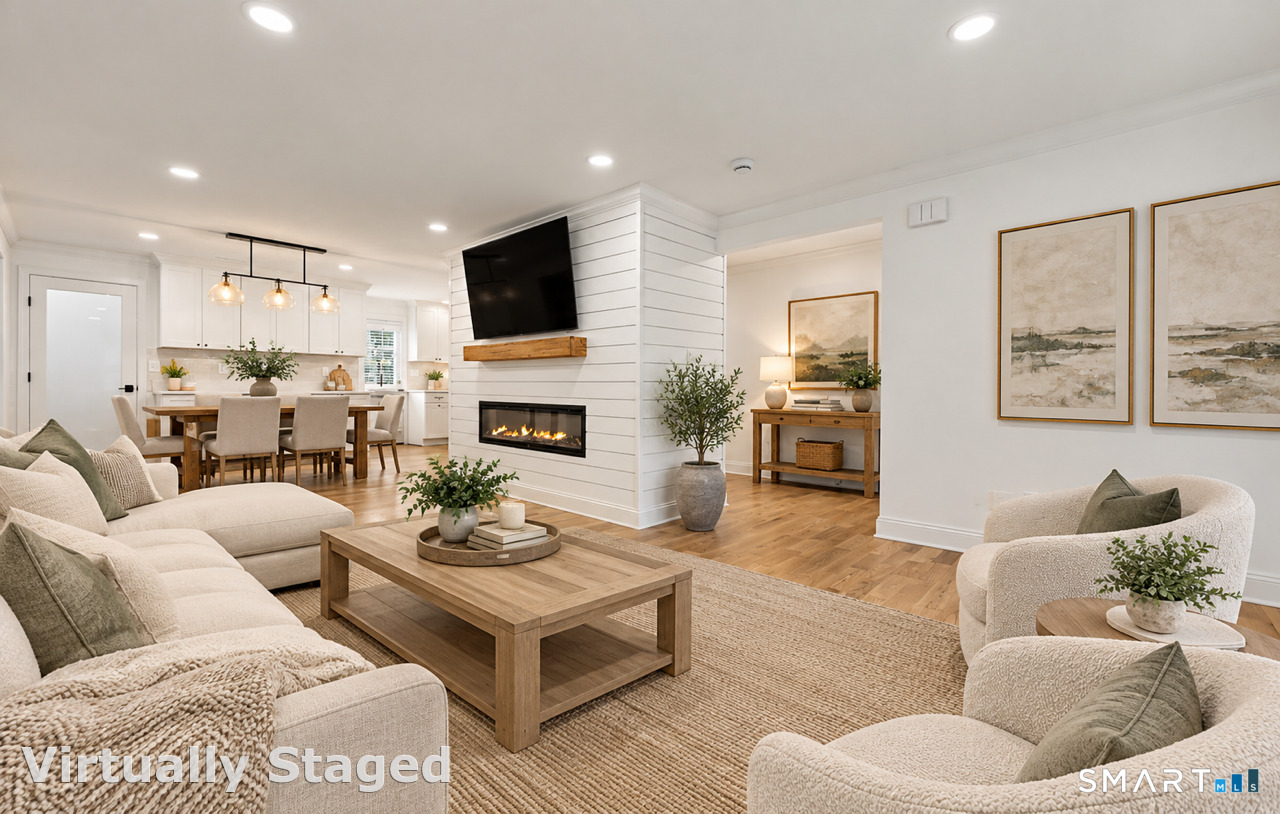 88 Sorghum Road Shelton, CT 06484 - Photo 12 of 31 Living / Dining virtually staged