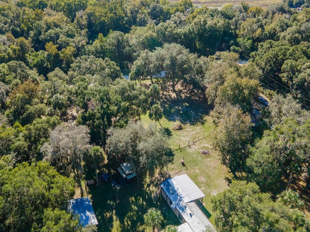 15429 Northeast 38th Court Citra, FL 32113 - Photo 52 of 53 an aerial view of residential house with yard and outdoor seating
