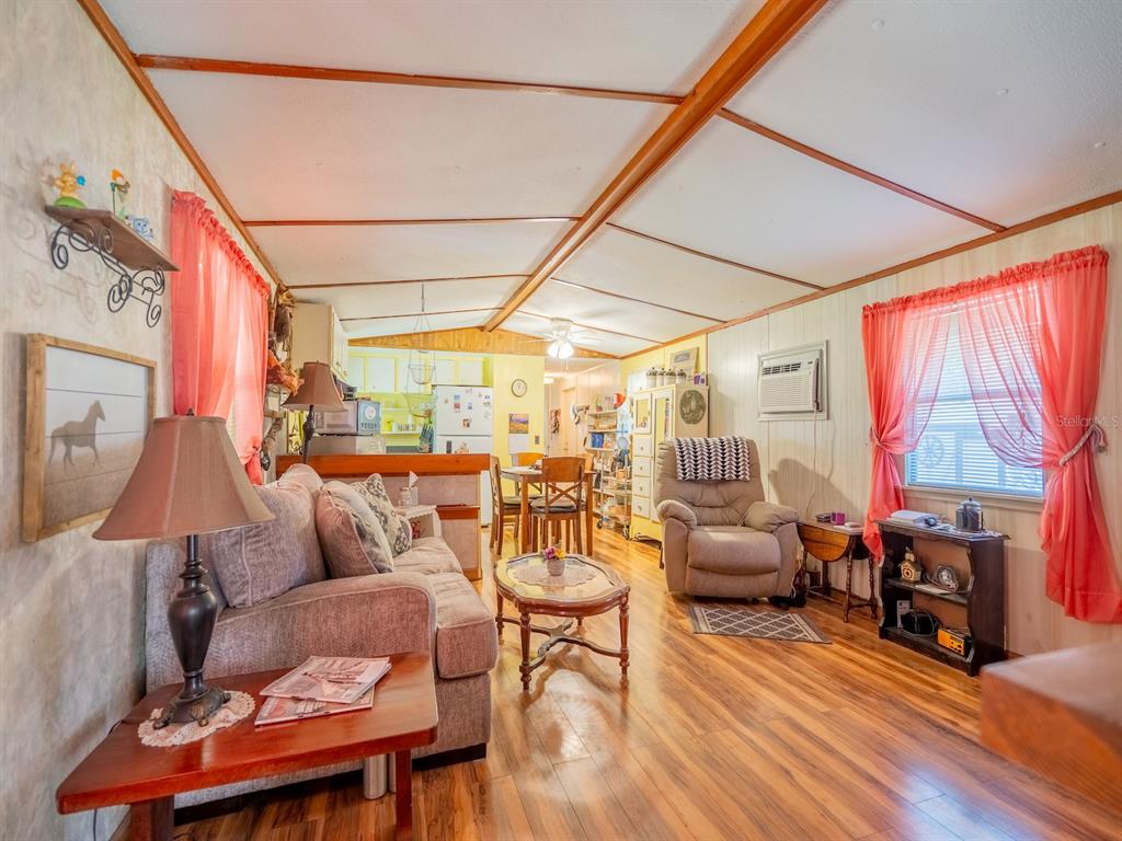 15429 Northeast 38th Court Citra, FL 32113 - Photo 10 of 53 a living room with furniture a fireplace and large windows