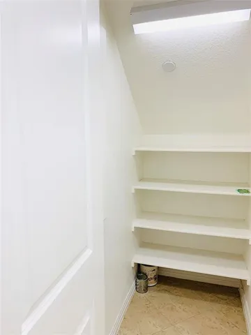 a close up of closet