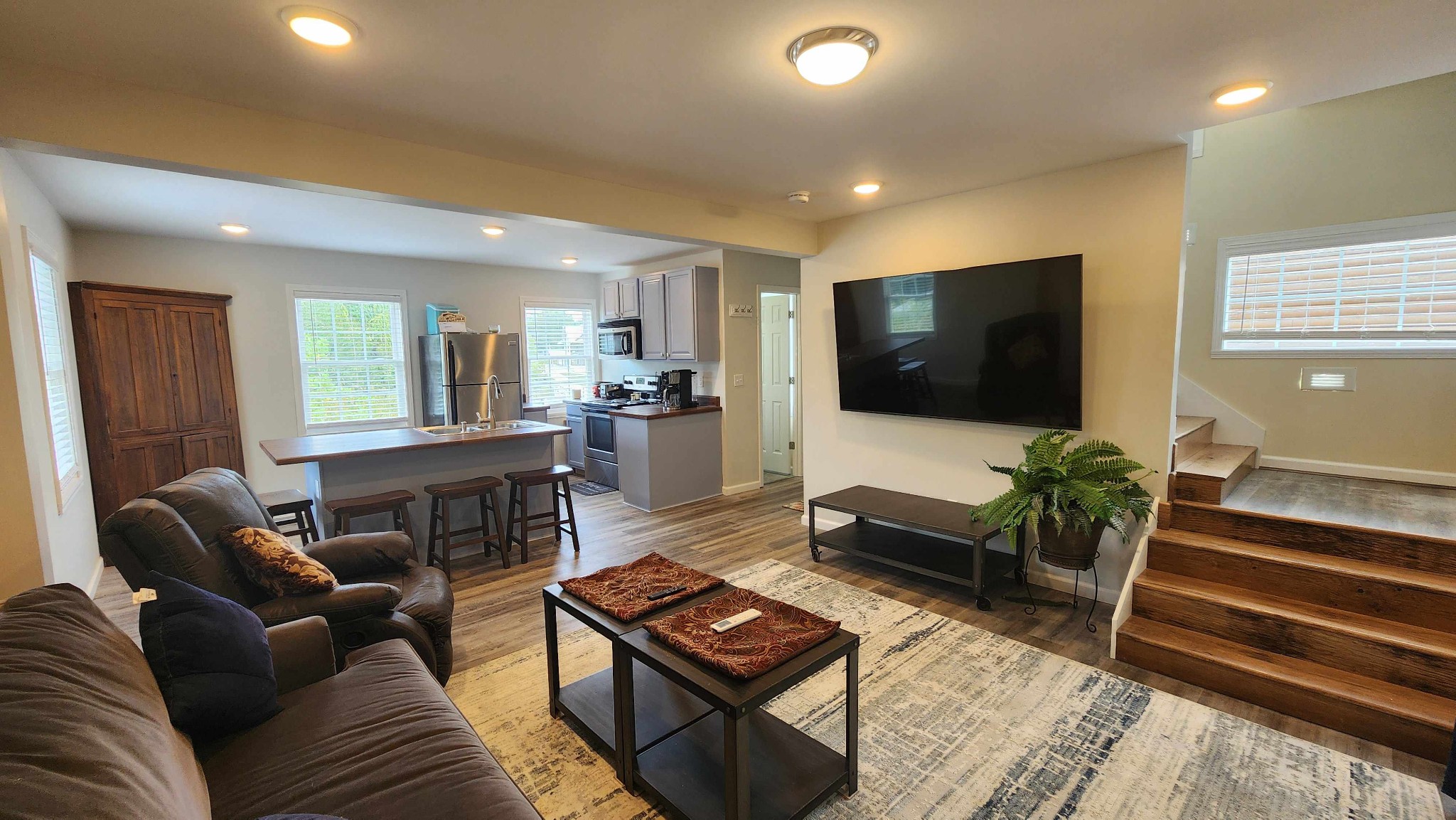 281 Bill Hunter Road Celina, TN 38551 - Photo 22 of 55 a living room with furniture and a flat screen tv