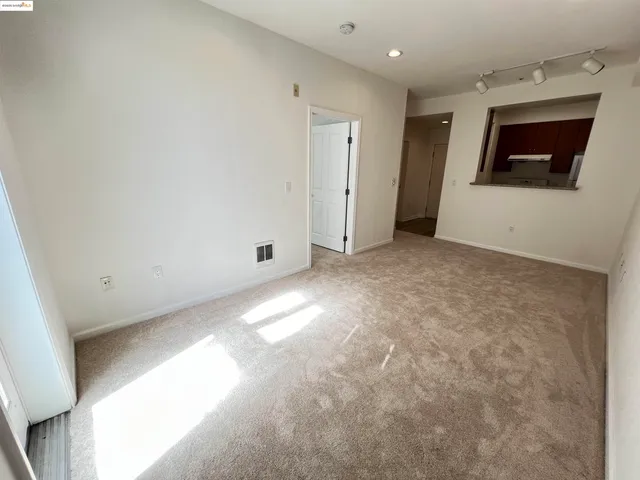 a view of a livingroom with an empty space