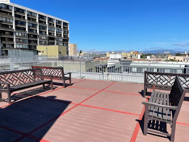 a outdoor view with a sitting space