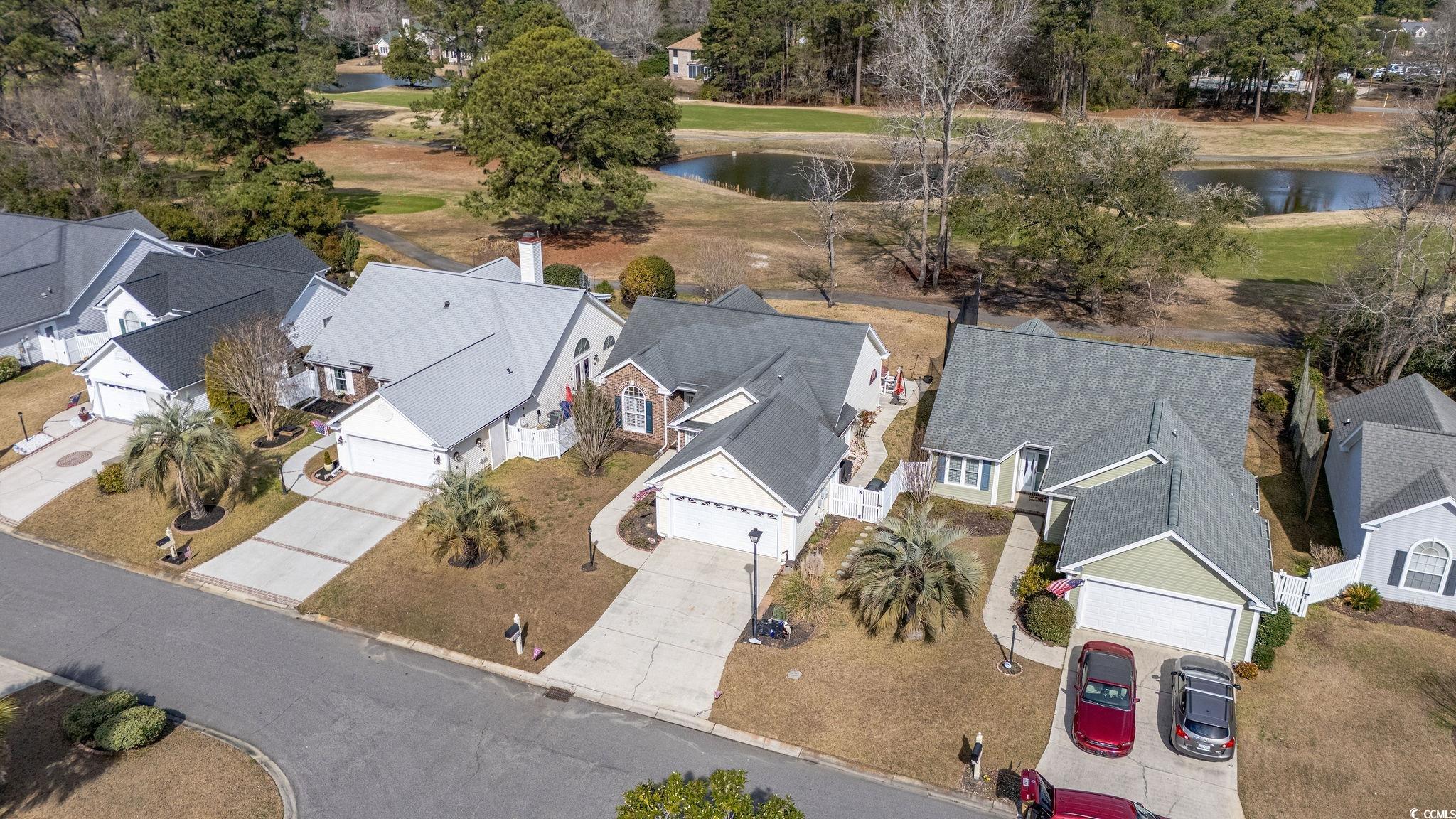 9430 Pinckney Lane Murrells Inlet, SC 29576 - Photo 2 of 40 Aerial view with a residential view and a water vi