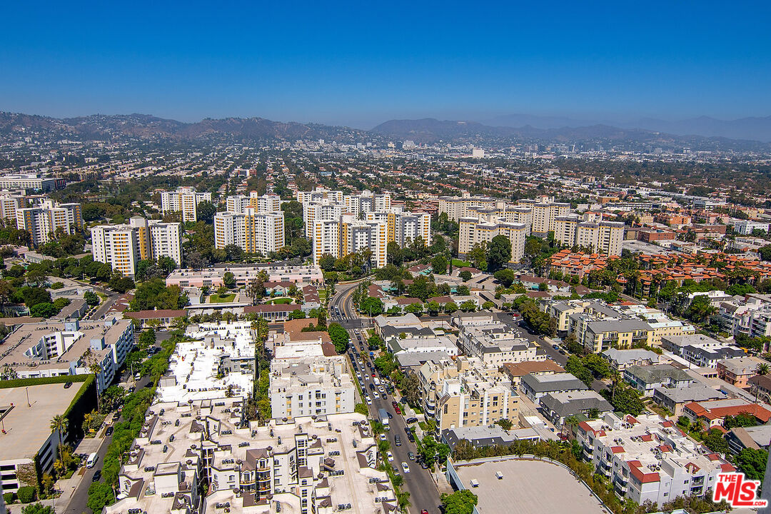 an aerial view of a city