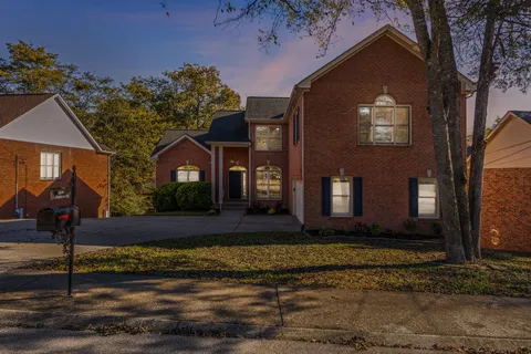a front view of a house