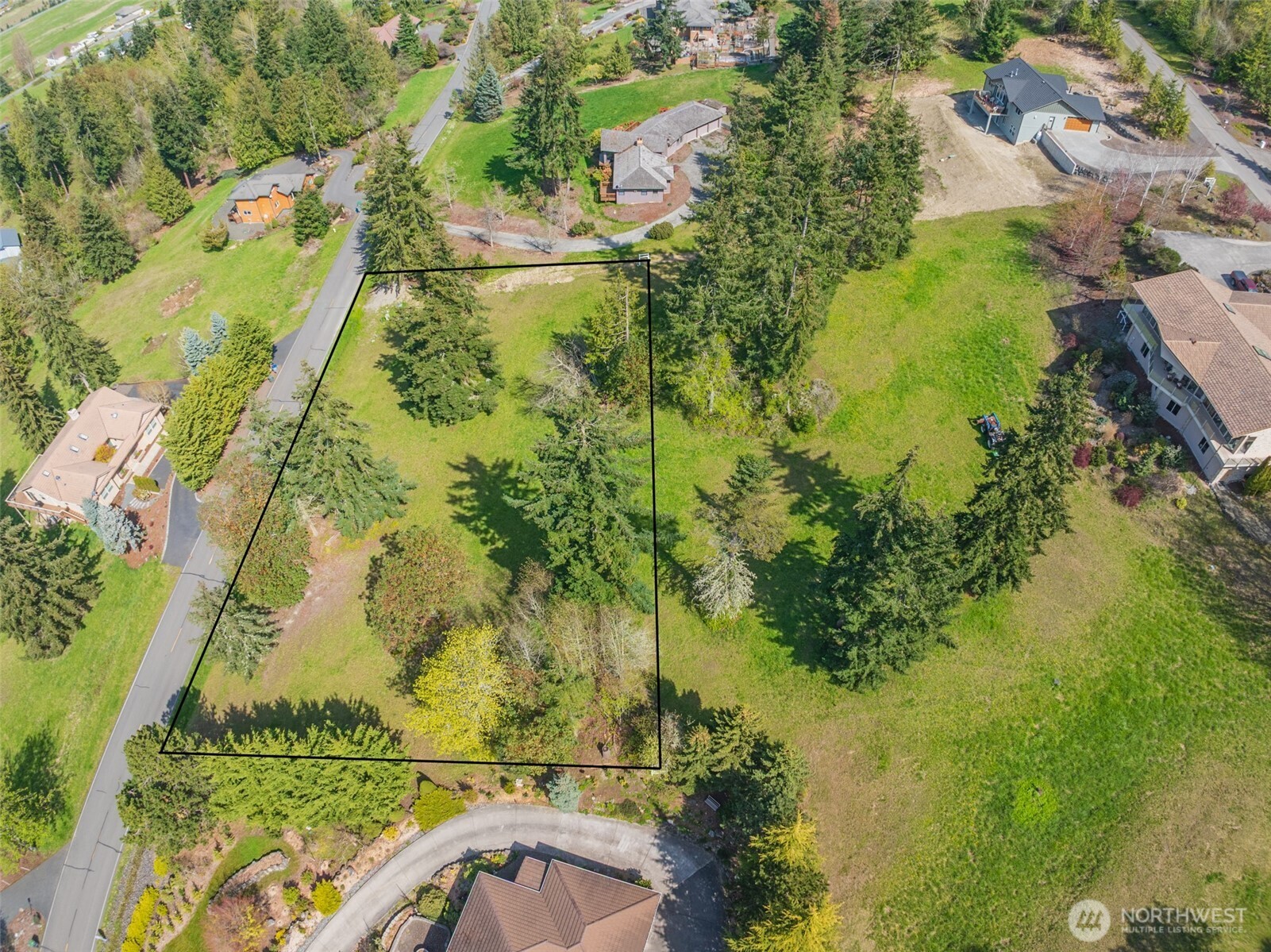 999999 Fox Hollow Road Sequim, WA 98382 - Photo 10 of 18 an aerial view of residential houses with yard