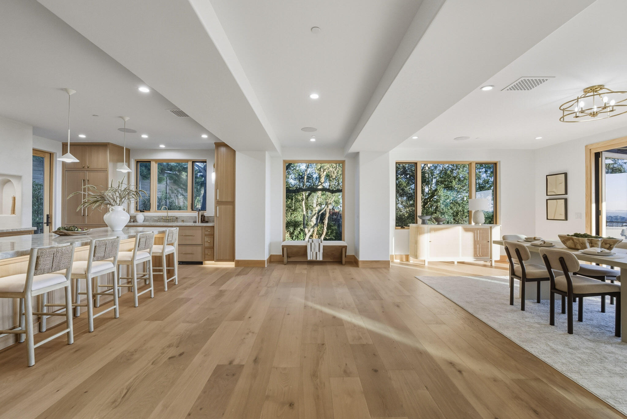 210 Las Alturas Road Santa Barbara, CA 93103 - Photo 11 of 61 a view of a dining room with furniture window and outside view