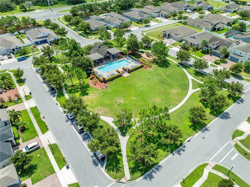 1619 Reflection Cove St. Cloud, FL 34771 - Photo 33 of 54 an aerial view of a residential houses with yard