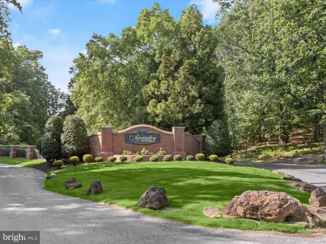 a view of a yard with a fountain