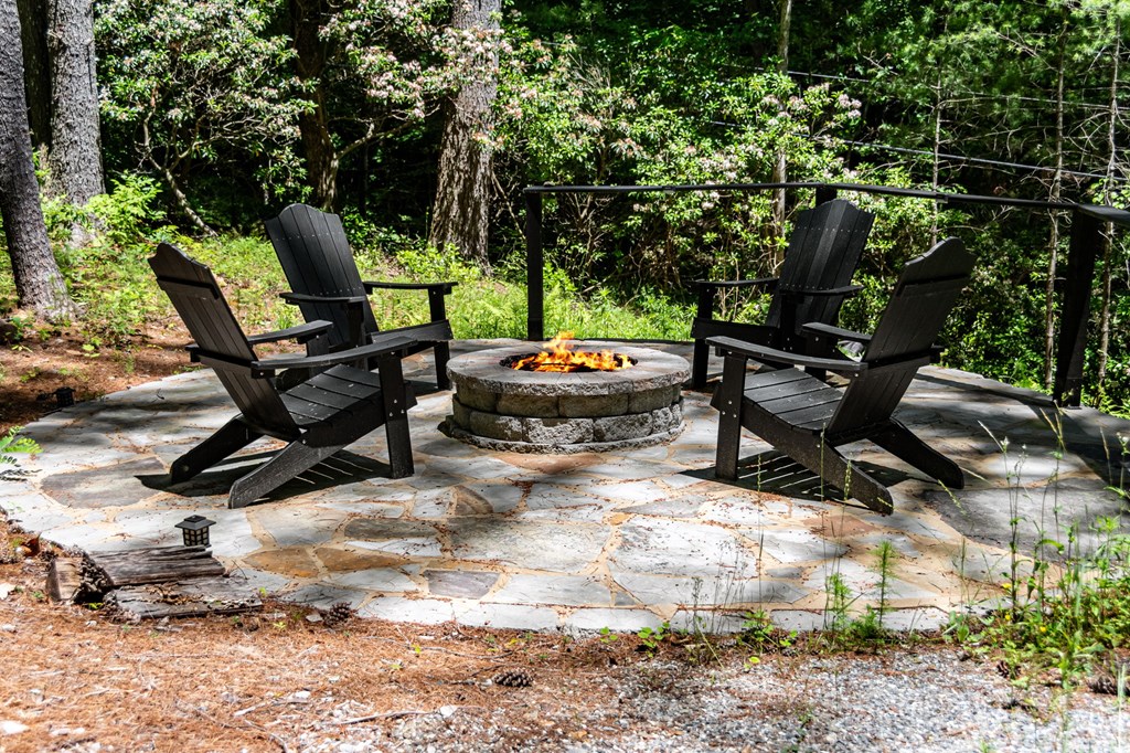 25 Hidden Ridge Cherry Log, GA 30522 - Photo 48 of 52 a backyard of a house with table and chairs