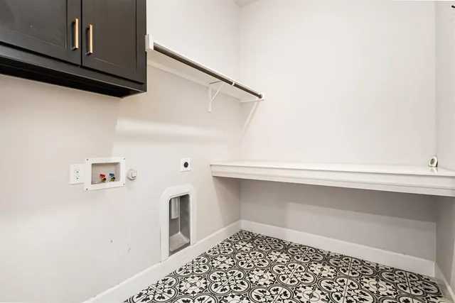 a view of a hallway with entryway