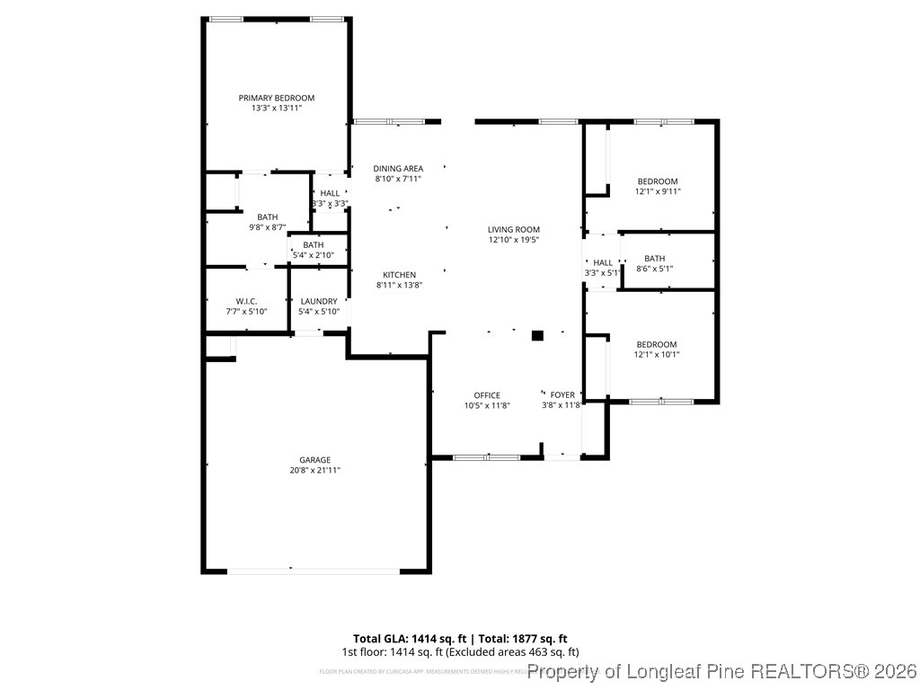 522 Carolina Church Road St. Pauls, NC 28384 - Photo 32 of 36 a picture of a floor plan