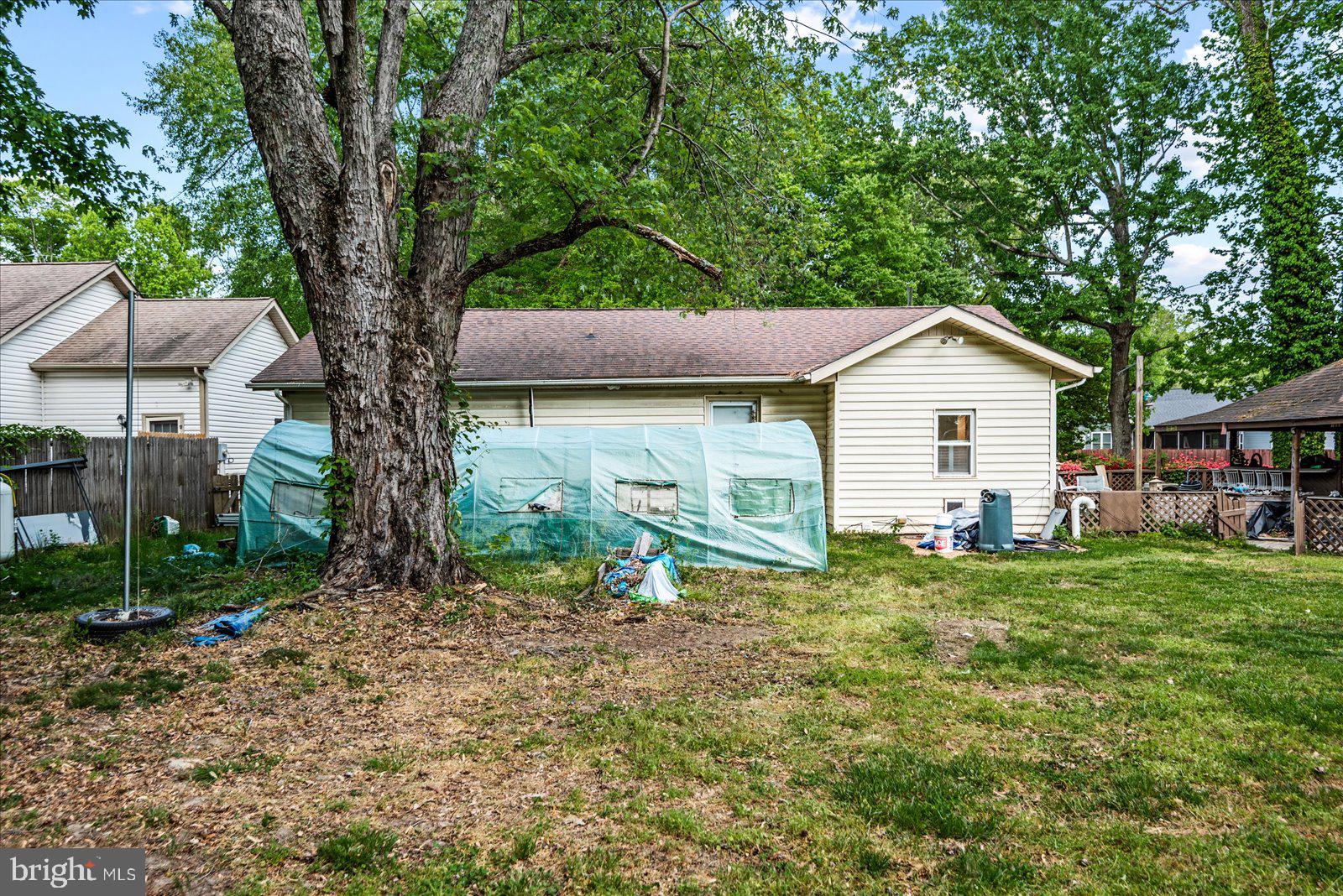 797 Forest Grove Road Colonial Beach, VA 22443 - Photo 27 of 38 Rear with Green Greenhouse