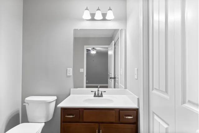 a bathroom with a sink and a toilet