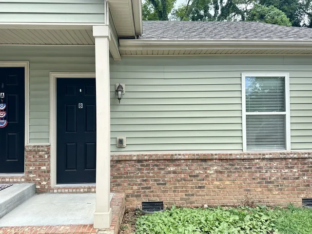 a front view of a house
