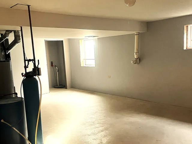 a view of a wooden door