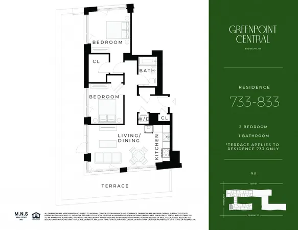 $7,015 | 65 Dupont Street, Unit 733 | Greenpoint