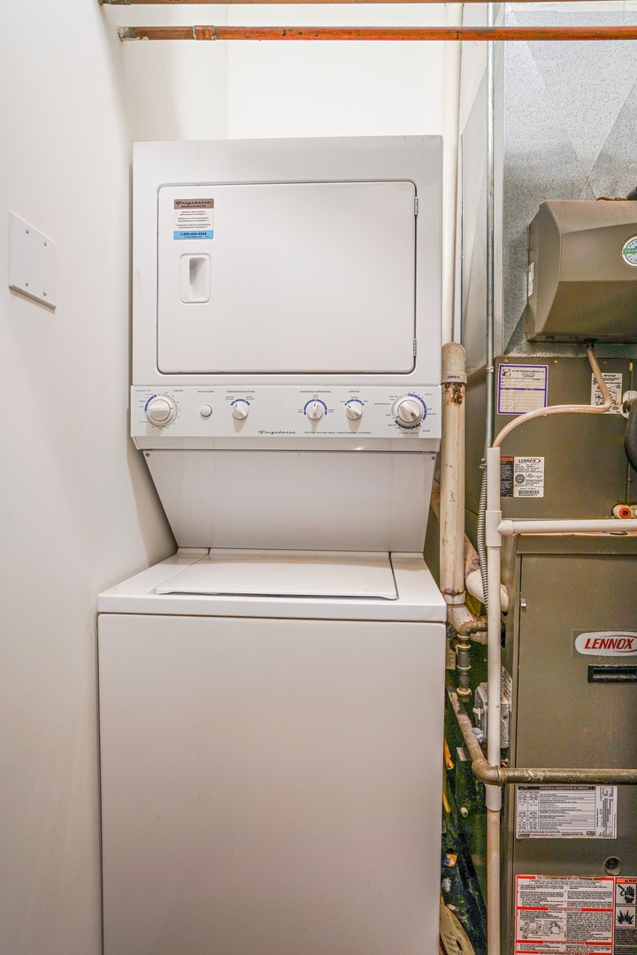 1416 West Superior Street, Unit 3F Chicago, IL 60642 - Photo 10 of 11 a close up view of washer and dryer