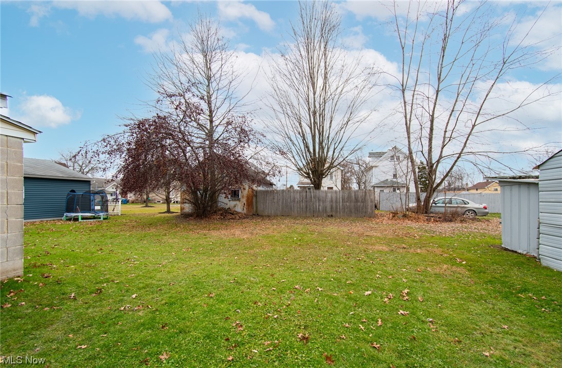117 Morrison Street Struthers, OH 44471 - Photo 38 of 38 View of yard featuring a trampoline