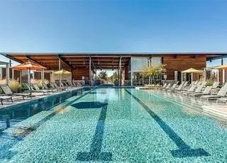 an aerial view of a football ground