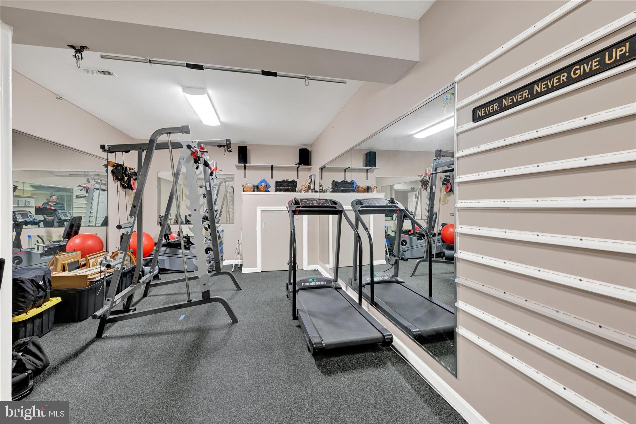 9 Liberty Ridge Court Reisterstown, MD 21136 - Photo 26 of 42 a view of a room with gym equipment