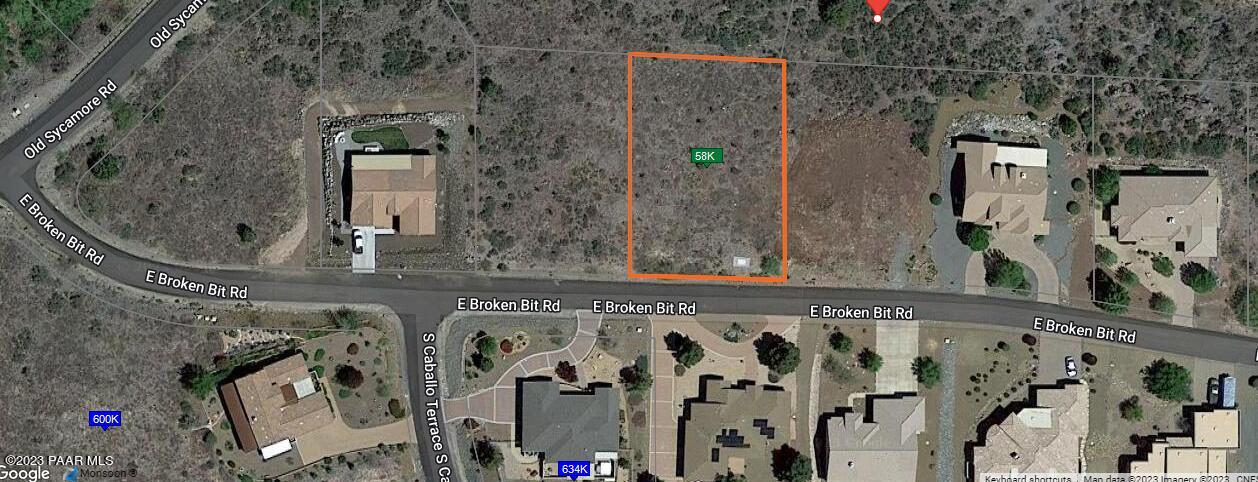 15760 East Broken Bit Road Mayer, AZ 86333 - Photo 7 of 19 Broket Bit aieral pic with county lot li