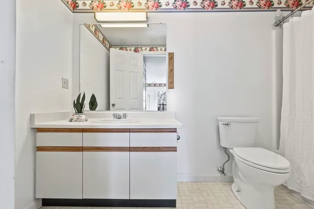 a bathroom with a sink and a toilet