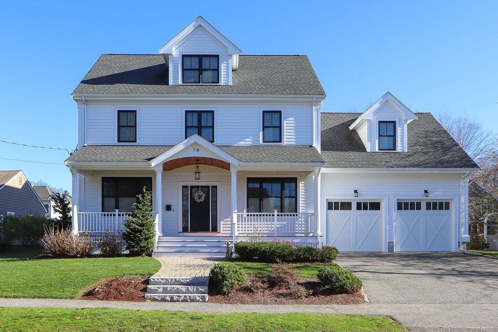 78 Mayflower Road Needham, MA 02492 - Photo 1 of 30 a front view of a house with garden