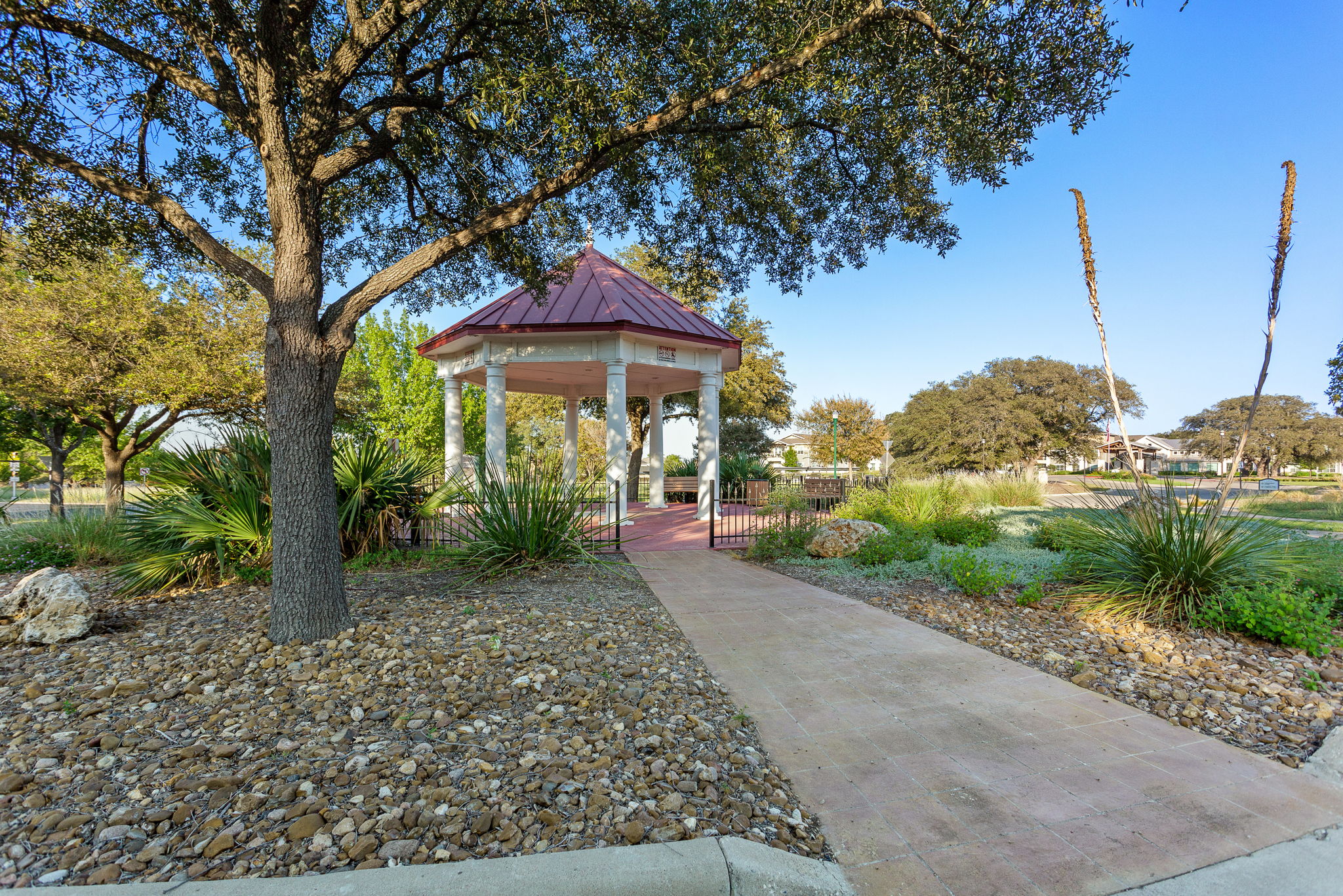 313 Greenside Lane Georgetown, TX 78633 - Photo 37 of 40 View of property's community with a gazebo and a patio area