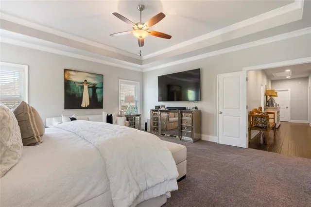 a bathroom with a sink vanity and mirror