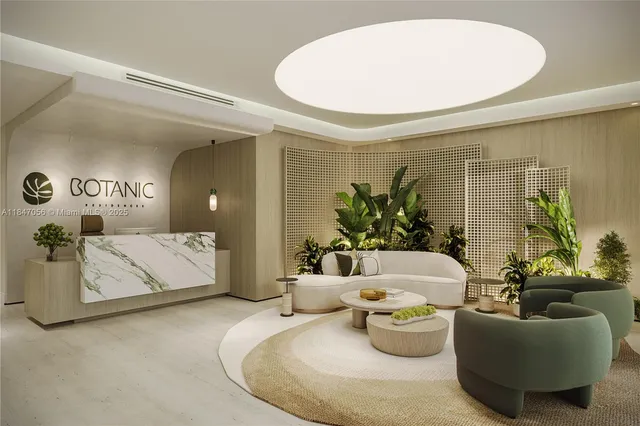 a dinning room with furniture